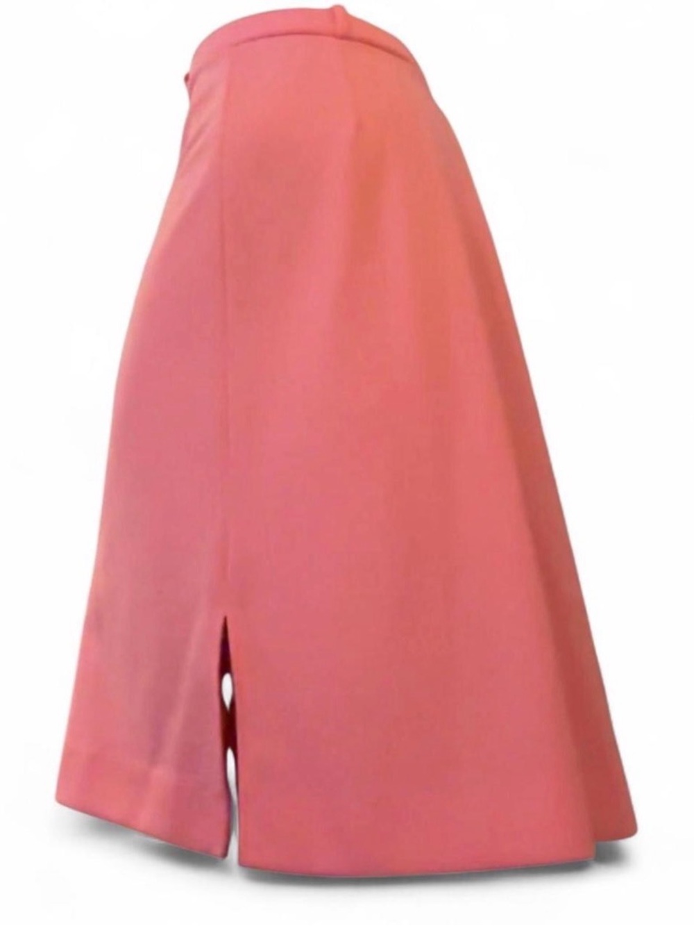 True Vintage Classic A-Line Coral Pink Skirt Sz 12 Retro